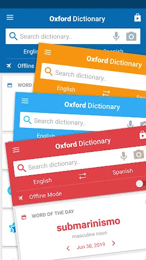 Tangkapan layar Oxford Spanish Dictionary