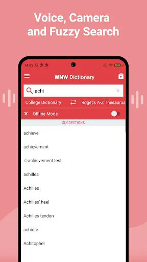 Webster's English & Thesaurus Screenshots