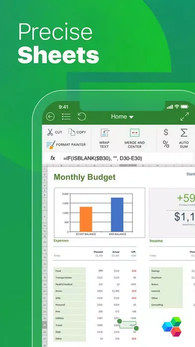 Capturas de tela do OfficeSuite for AirWatch