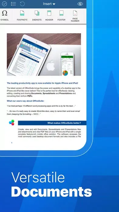 Capturas de tela do OfficeSuite for AirWatch