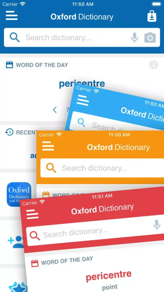 Captures d'écran de Oxford Dictionary of Astronomy
