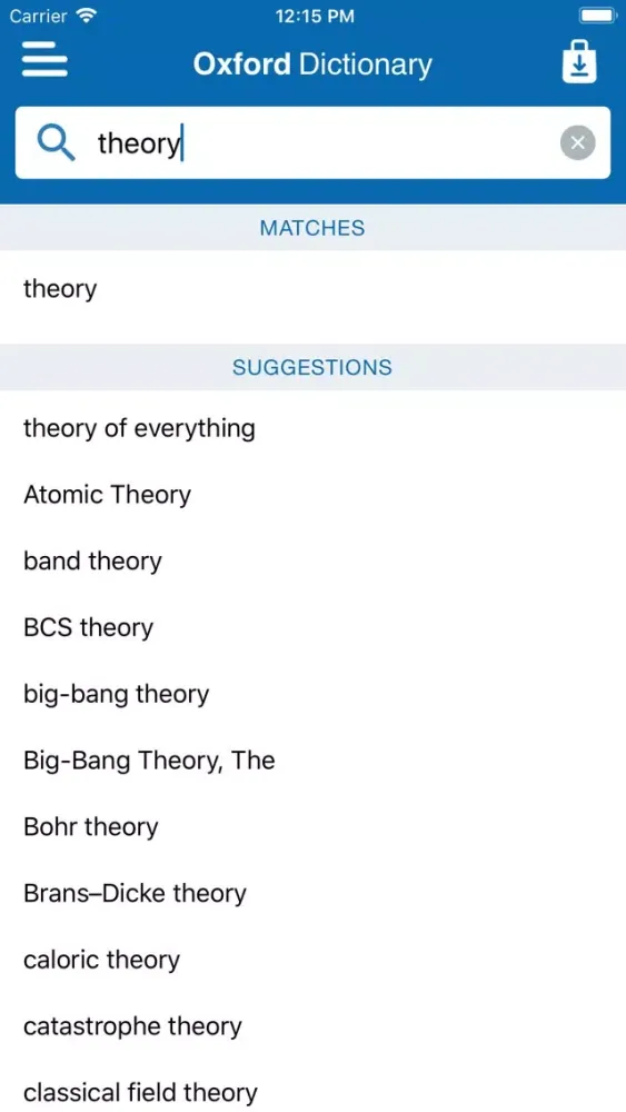 Скриншоты Oxford Dictionary of Physics