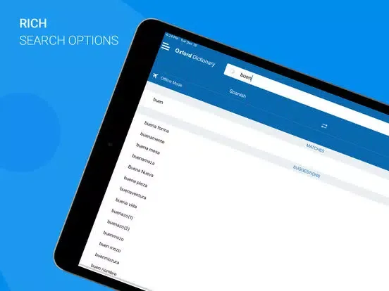 Oxford Spanish Dictionary 2018 iPad  Screenshots