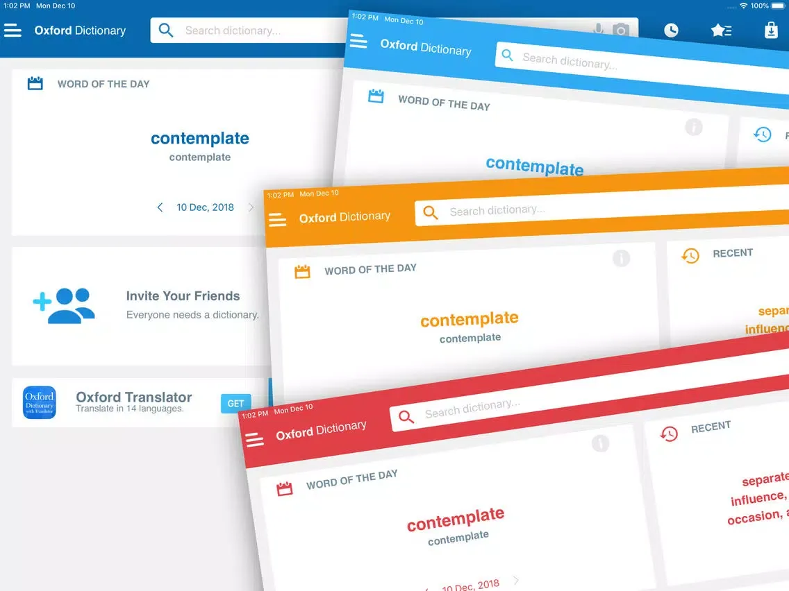 Tangkapan skrin Oxford Thesaurus for Schools iPad 