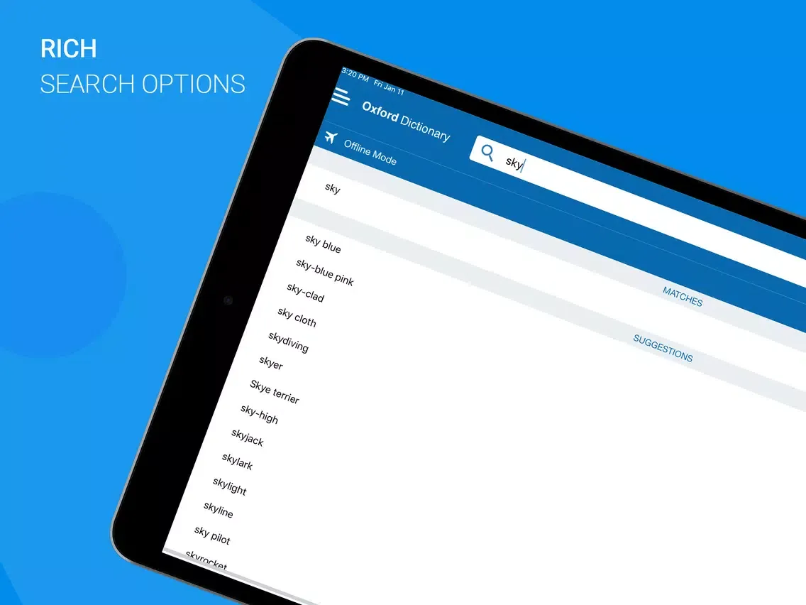 Capturas de tela do Oxford Urdu Dictionary 2018 iPad 