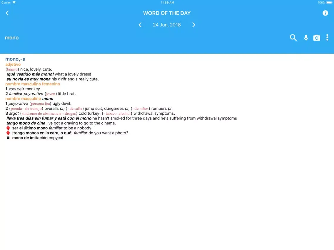 VOX English<>Spanish iPad  スクリーンショット