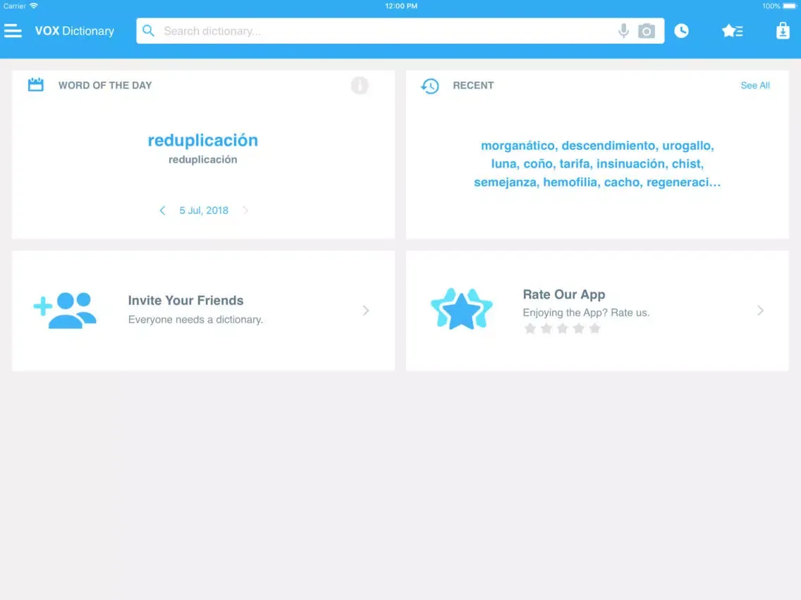 VOX English<>Spanish iPad  スクリーンショット