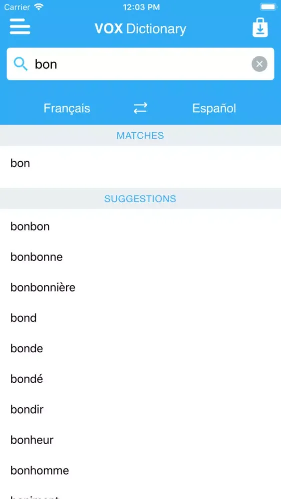 VOX French<>Spanish應用截圖