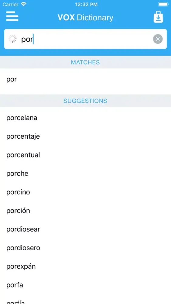VOX Spanish Dictionary স্ক্রিনশট