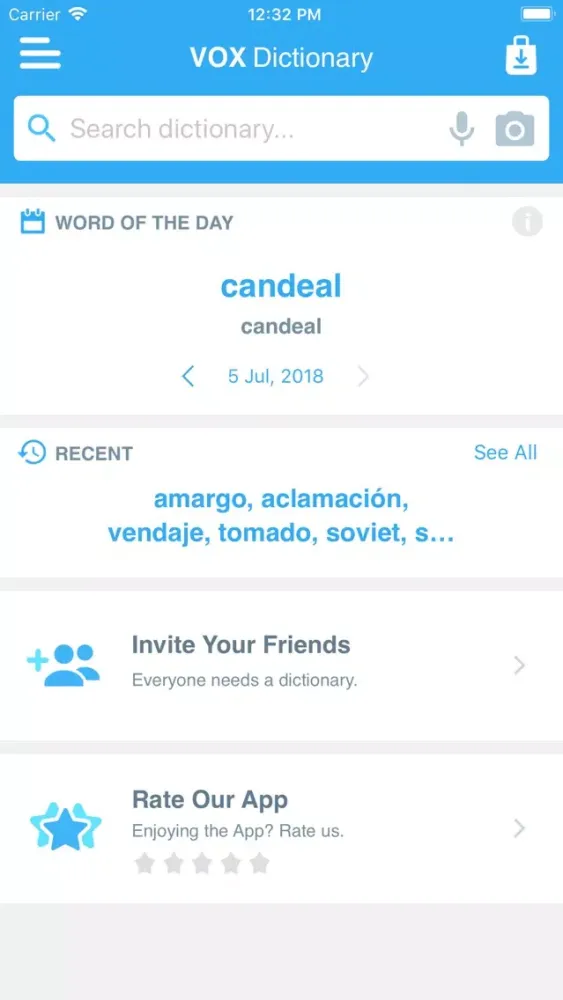 VOX Spanish Dictionary স্ক্রিনশট