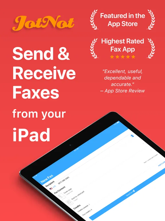 JotNot Fax - Send Receive Fax iPad  স্ক্রিনশট