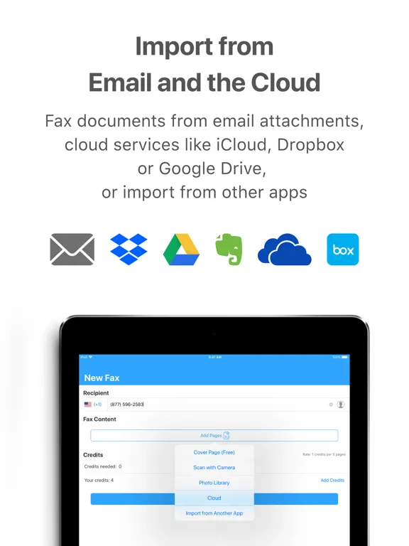 JotNot Fax - Send Receive Fax iPad  স্ক্রিনশট