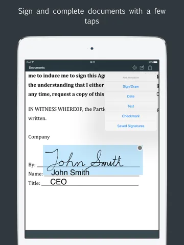 Tangkapan layar Sign by JotNot - fill and sign PDF form or sign PDF document iPad 