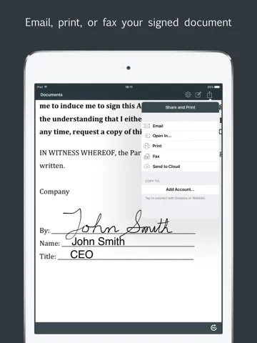 Tangkapan layar Sign by JotNot - fill and sign PDF form or sign PDF document iPad 