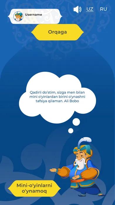 ภาพหน้าจอของ Ali Bobo Uzbekistan