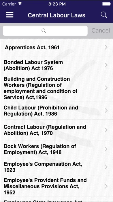 Ảnh chụp màn hình của INDIAN LABOUR LAWS