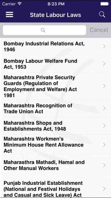 Ảnh chụp màn hình của INDIAN LABOUR LAWS