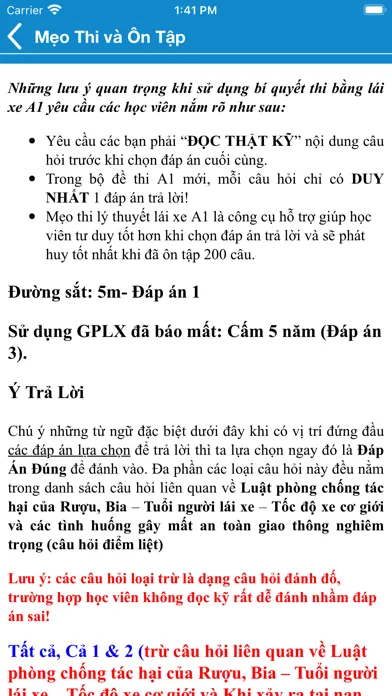 صور 200 Cau On Thi Bang Lai Xe A1