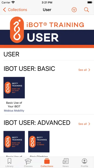 Tangkapan layar iBOT by Mobius Mobility