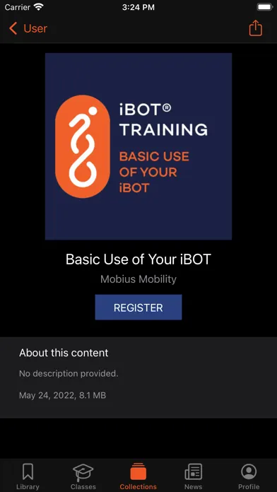 Tangkapan layar iBOT by Mobius Mobility