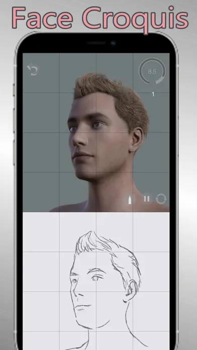 ภาพหน้าจอของ Face Croquis