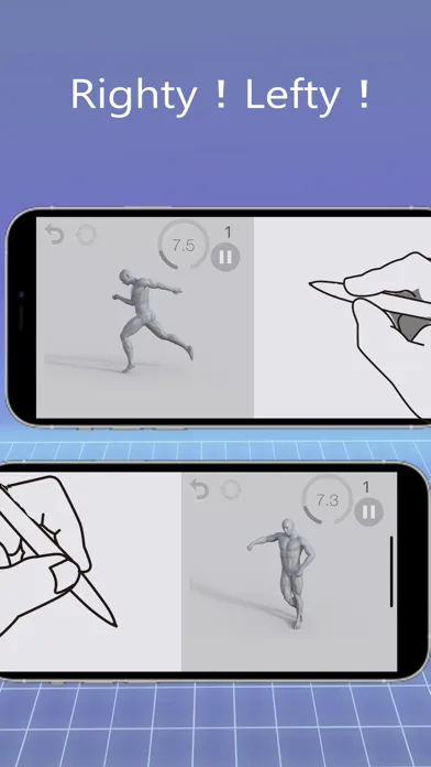Capturas de tela do Pose Croquis
