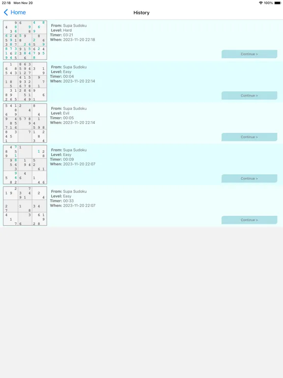 Supa Sudoku iPad 应用截图