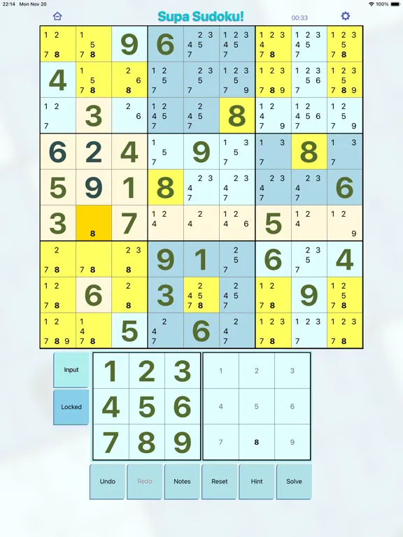Supa Sudoku iPad 应用截图