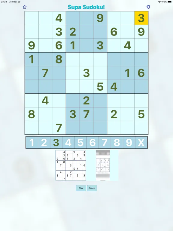 Supa Sudoku iPad 应用截图