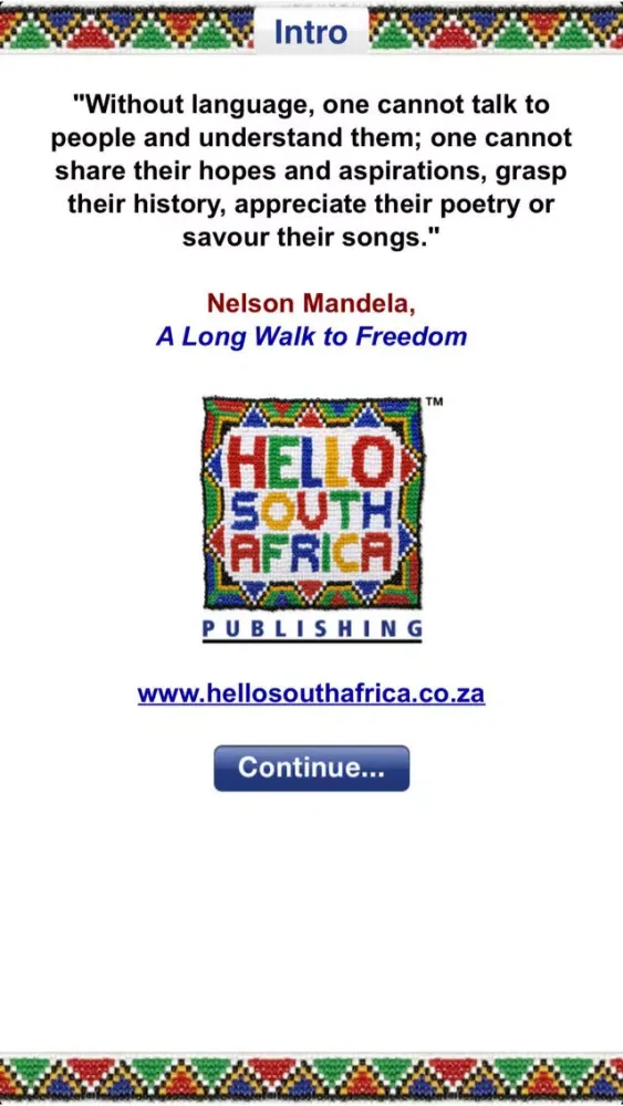 Hello South Africa Phrasebook Screenshots