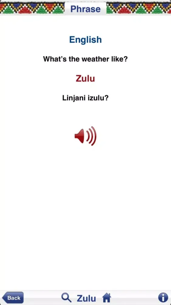Hello South Africa Phrasebook Screenshots