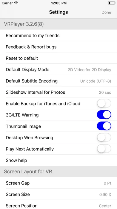 VRPlayer Pro : 2D 3D 360°Video Screenshots
