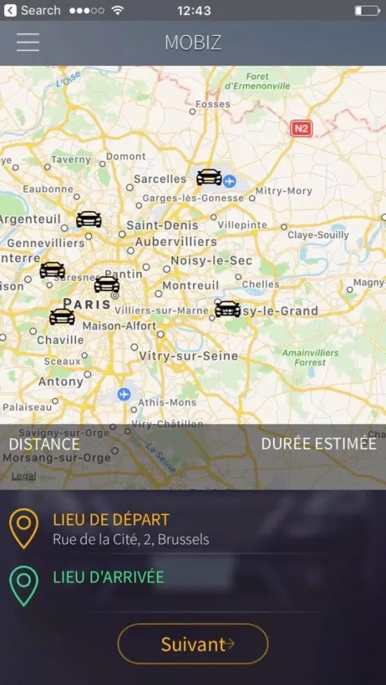 Mobiz taxi應用截圖