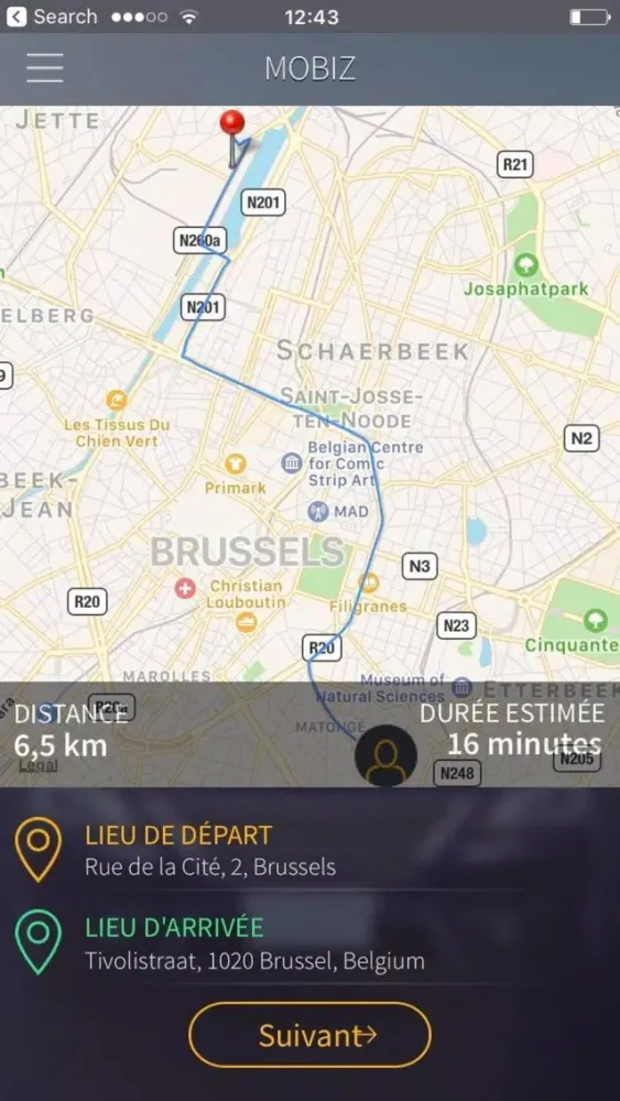Mobiz taxi應用截圖