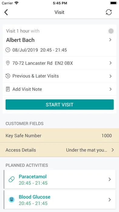 Access Care Planning Screenshots