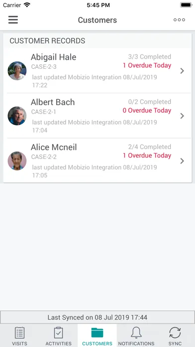 Access Care Planning Screenshots
