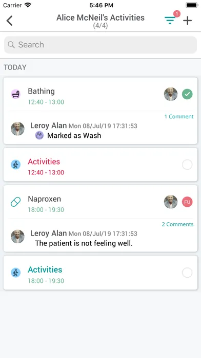 Access Care Planning Screenshots