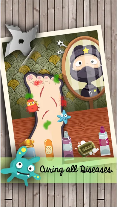 Zrzuty ekranu ` Baby Ninja Little Foot Doctor ` run health surgery makeover, kids games