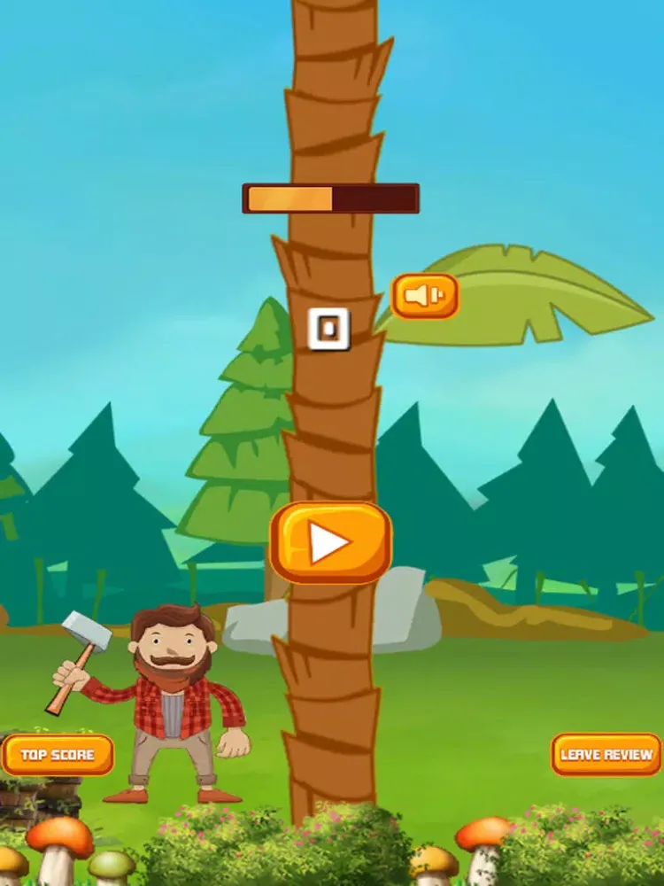 A Axe Timber Coconut - Chop the wood at the beach iPad  スクリーンショット