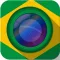 Cheer World Football Soccer Booth Sticker - 2014 Brazil Edition Awesome Stickiness Camera