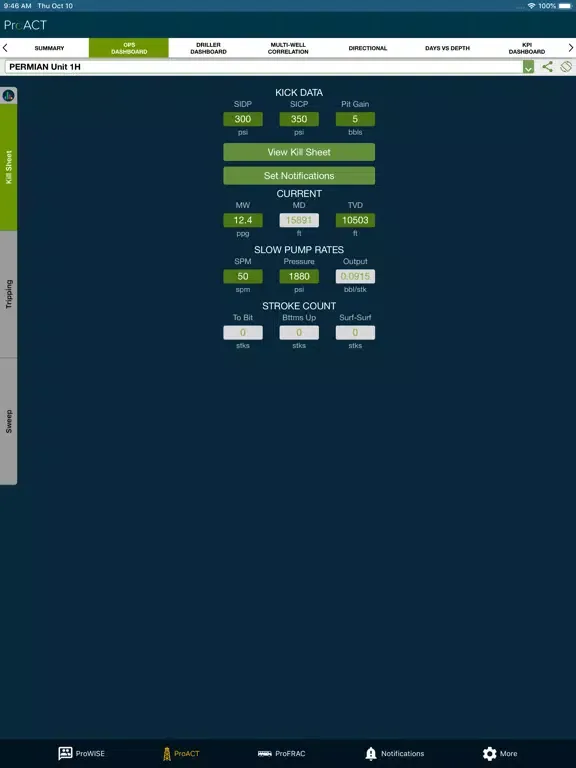 ProMPT: ProWISE ProACT ProFRAC iPad 應用截圖