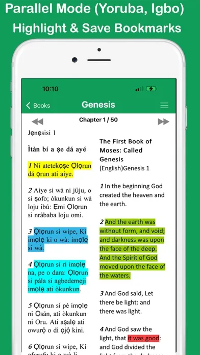 Zrzuty ekranu Yoruba Igbo & English Bible