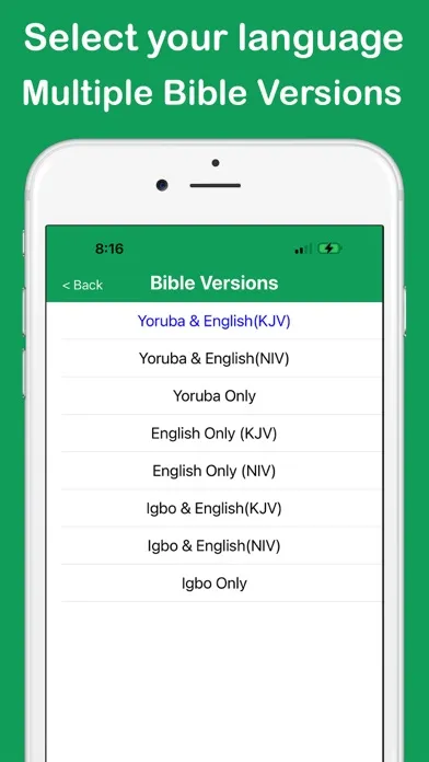 Zrzuty ekranu Yoruba Igbo & English Bible