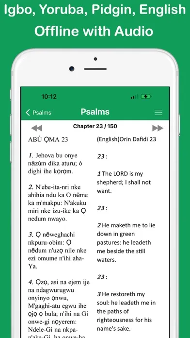 Zrzuty ekranu Yoruba Igbo & English Bible