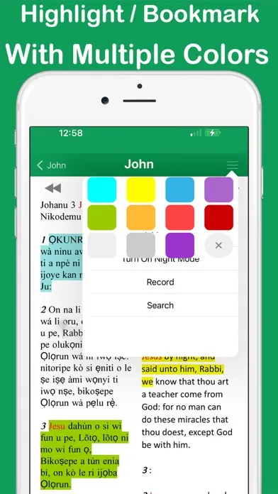 Zrzuty ekranu Yoruba Igbo & English Bible