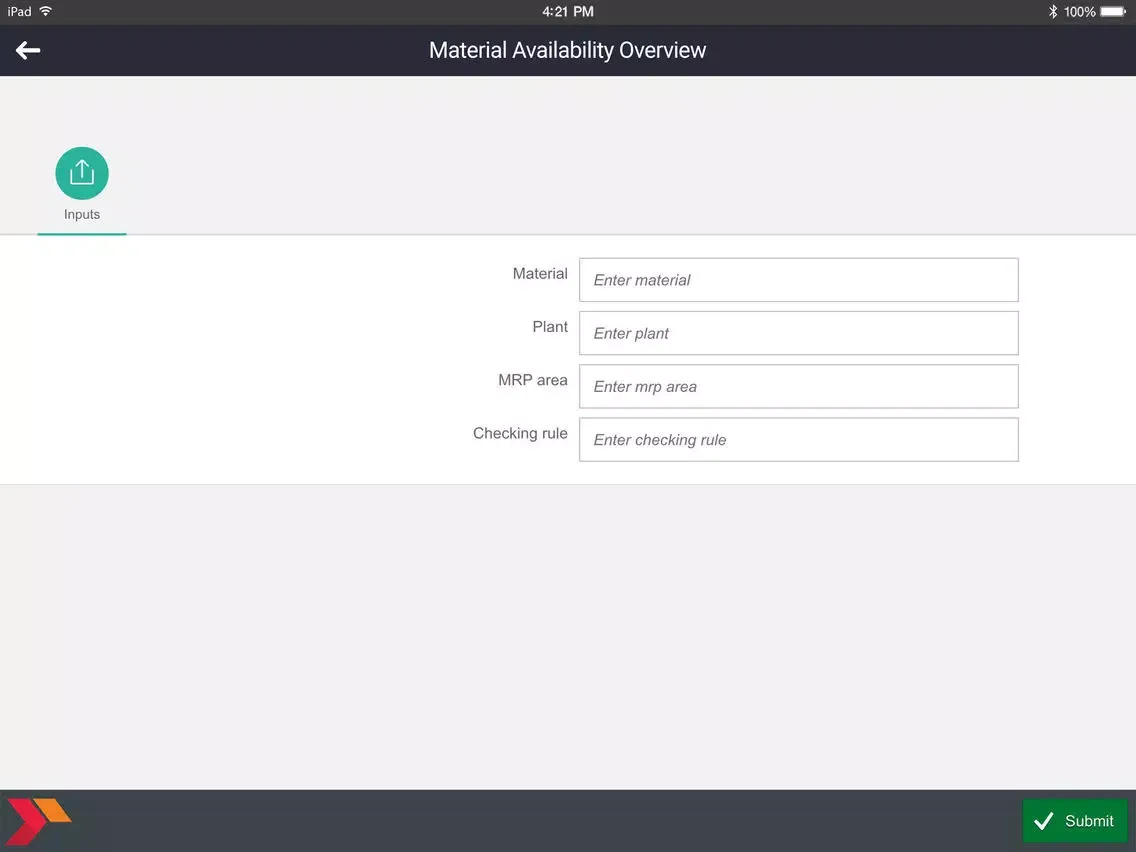 Inventory Status iPad  سکرین شاٹس