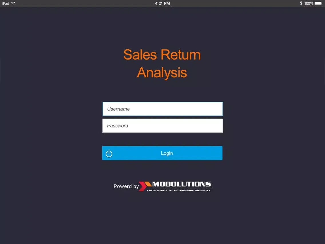 Sales Return Analaysis iPad 应用截图
