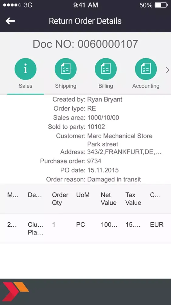 Sales Return Analaysis应用截图