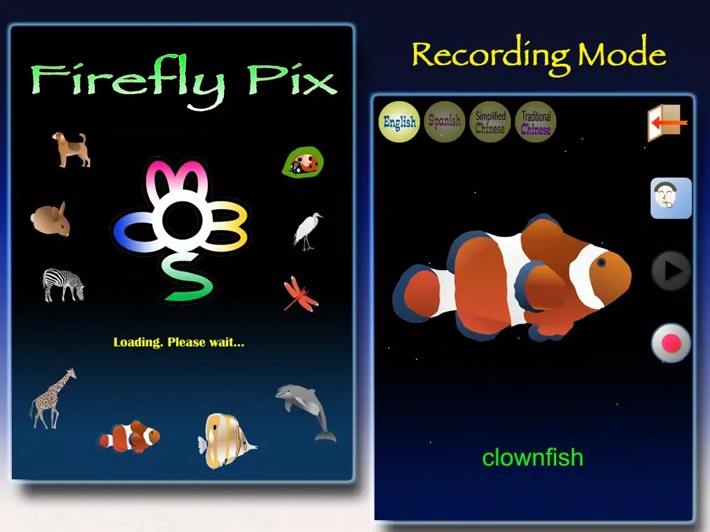 Tangkapan layar Firefly Pix: Animals - Free iPad 