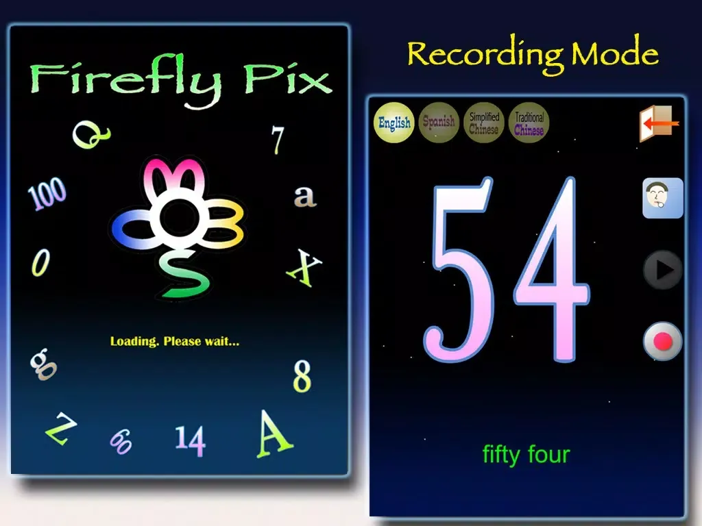 Capturas de tela do Firefly Pix: Numbers and Alphabet - Free iPad 